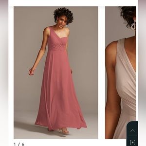 David’s Bridal Bridesmaid Dress- color: Sedona, size: 6